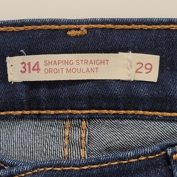 LEVI'S Shaping Straight mid rise medium wash faded Straight leg jeans - Picture 7 of 10